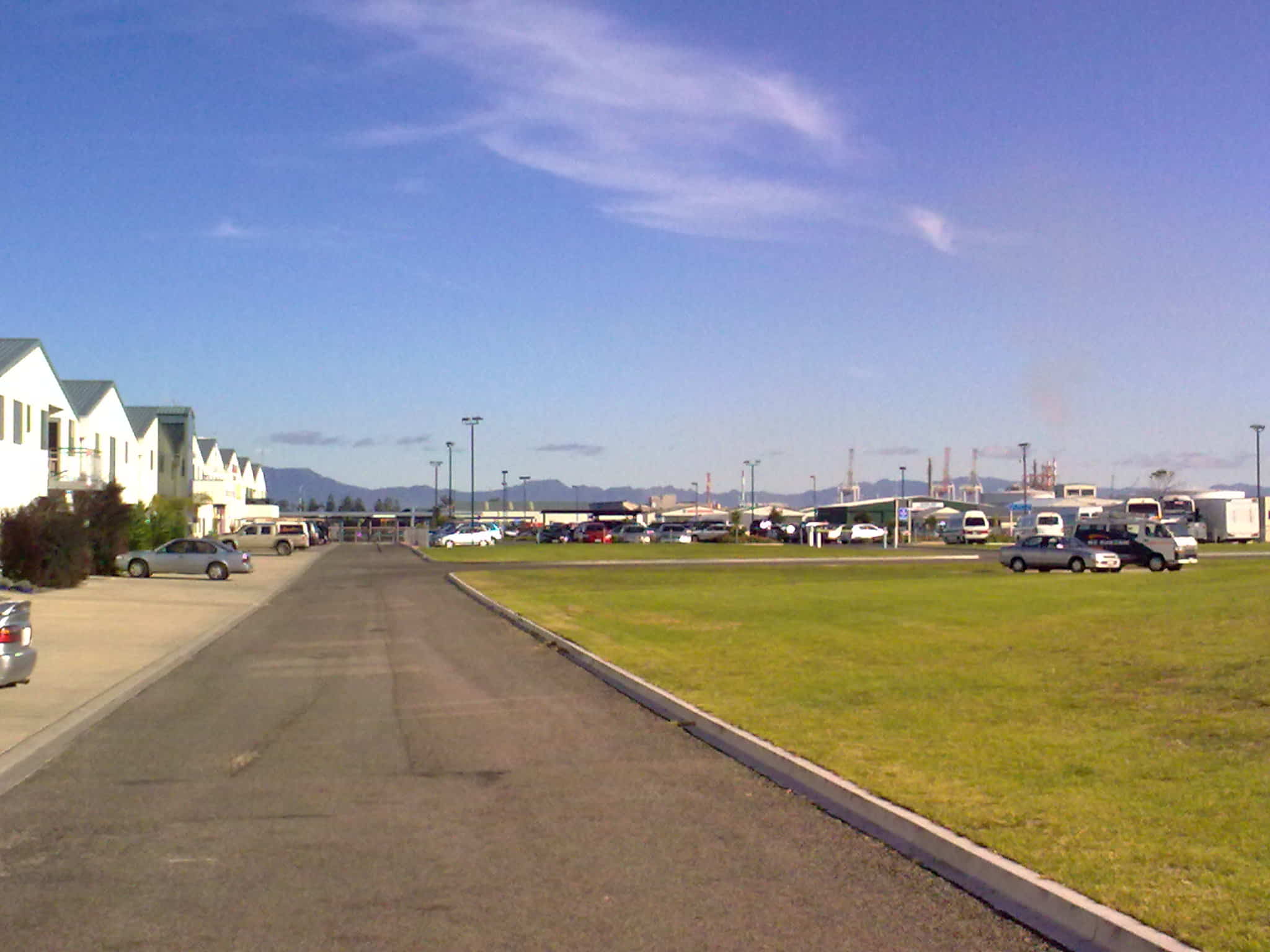The airport front