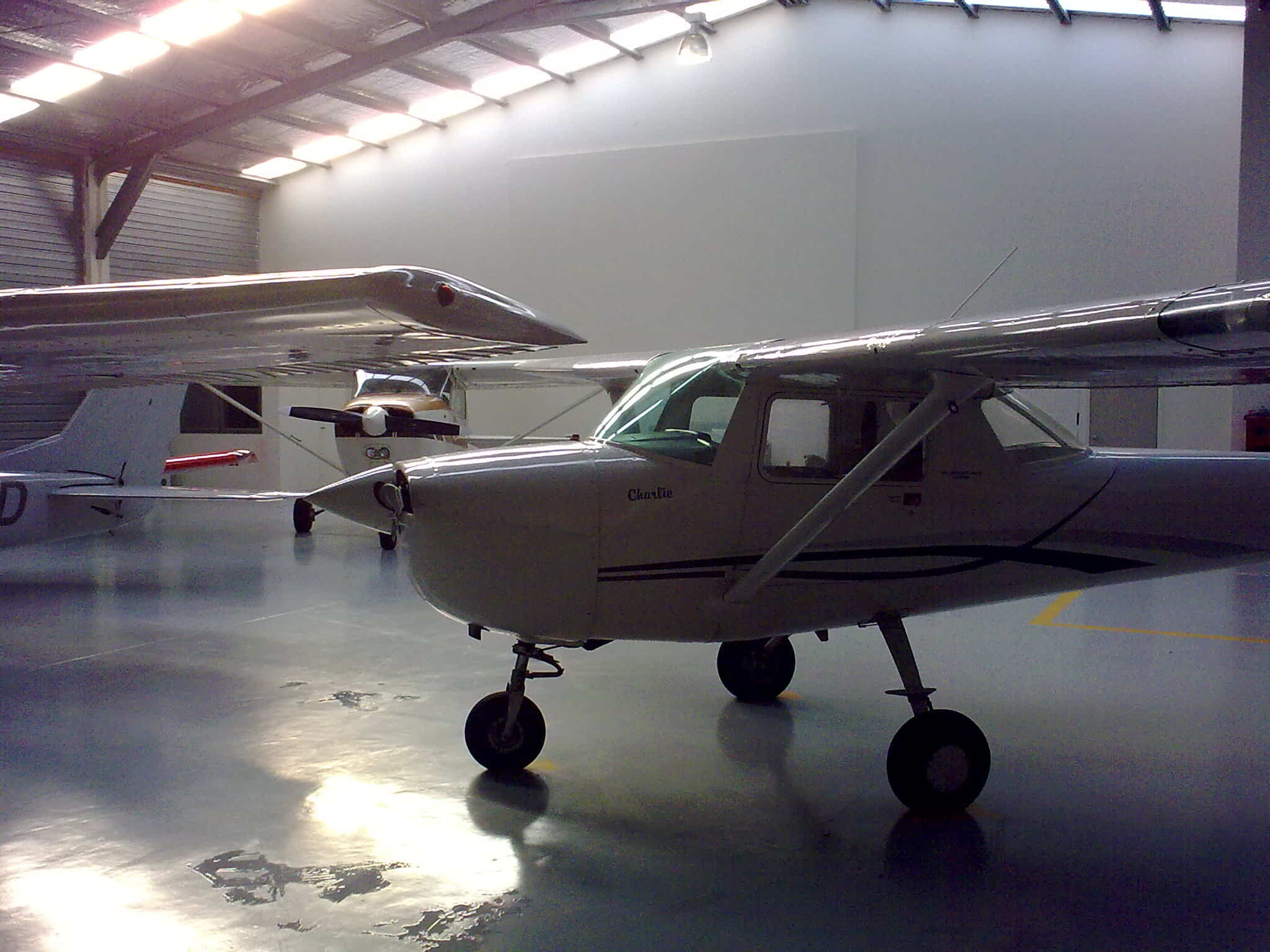 In the hangar
