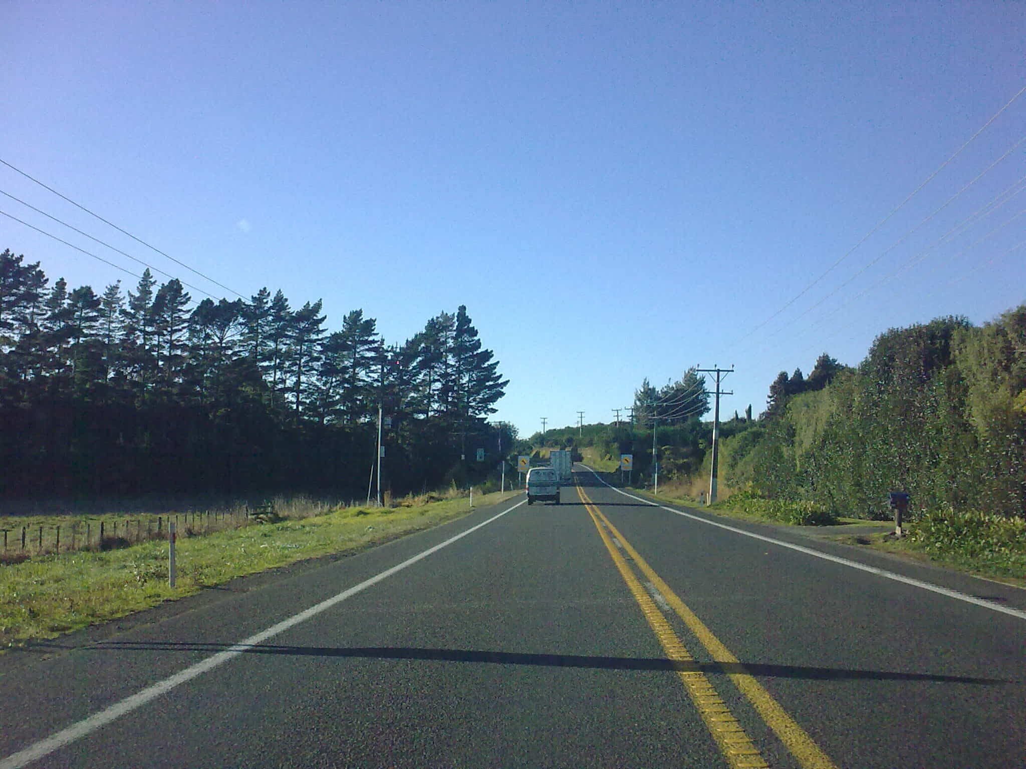 The road in