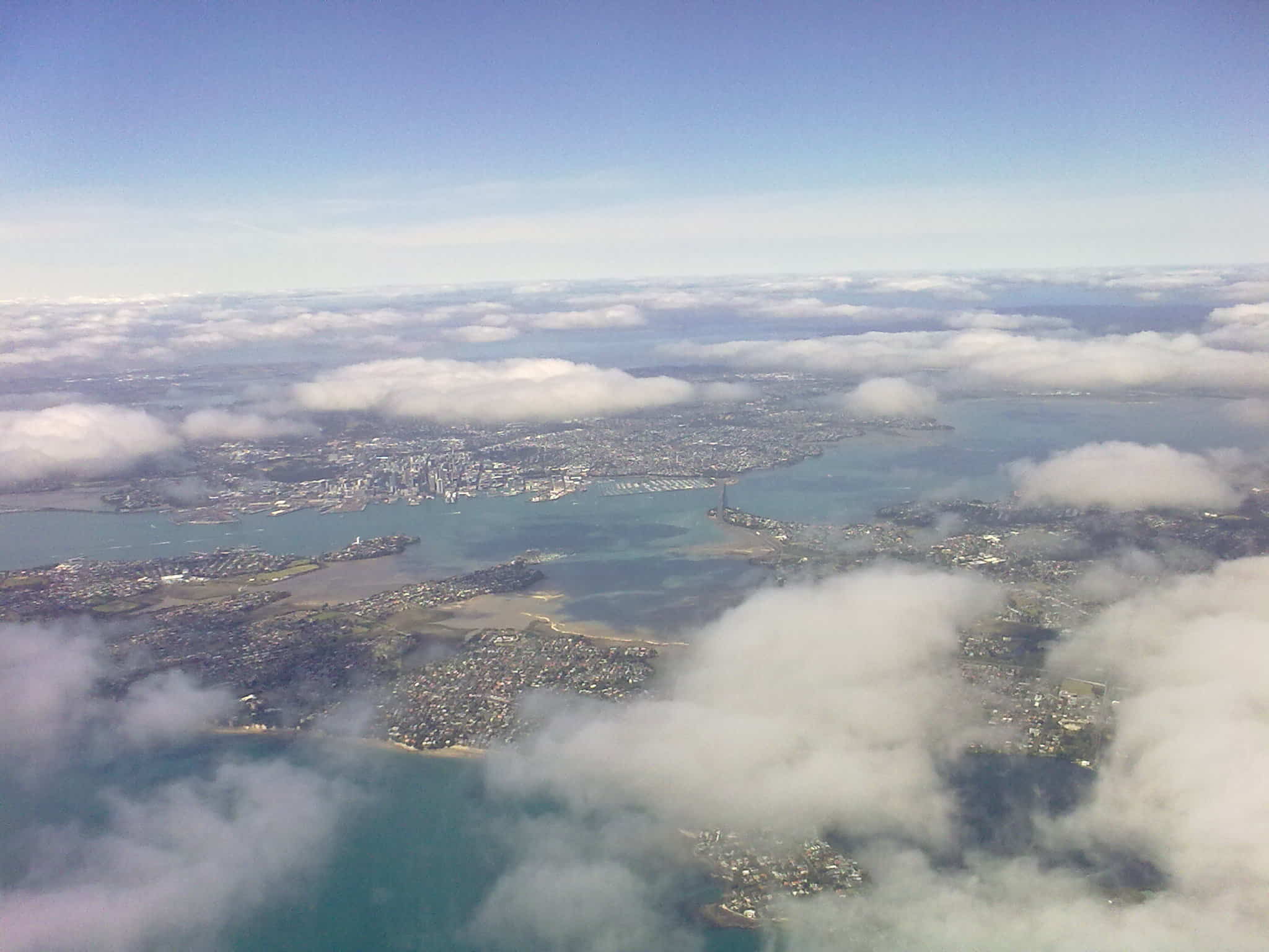 Auckland city and harbour bridge