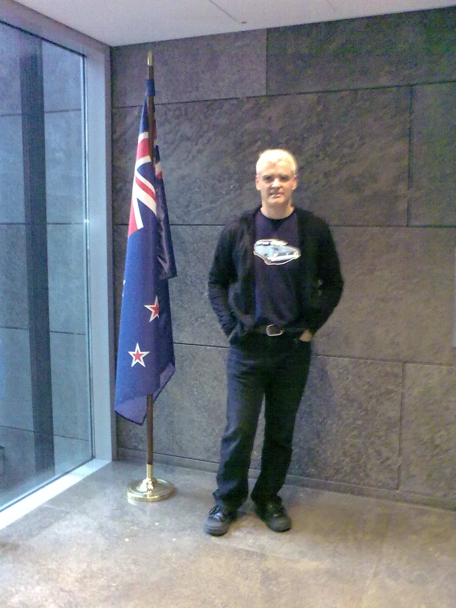 At the embassy
